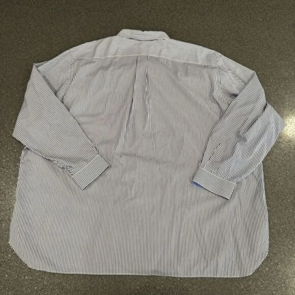 Polo Ralph Lauren Blue White Stripe‎ BIG 4XB Cotton Stretch